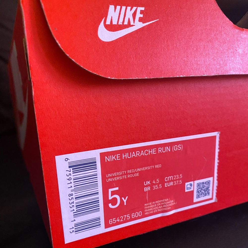 Nike Huaraches - Red 5Y - Picture 6 of 6